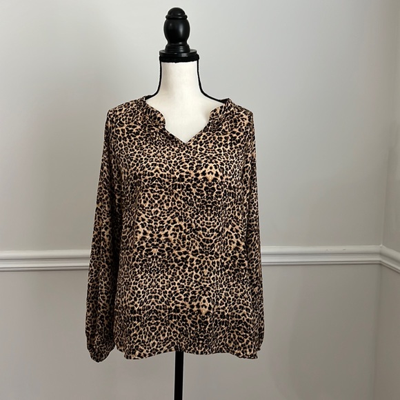 entro Tops - Entro Animal Print Blouse